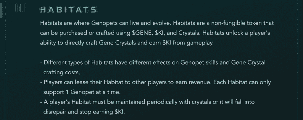 Genopets Habitat Gameplay