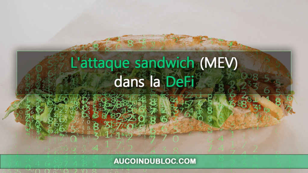 Attaque sandwich MEV DeFi
