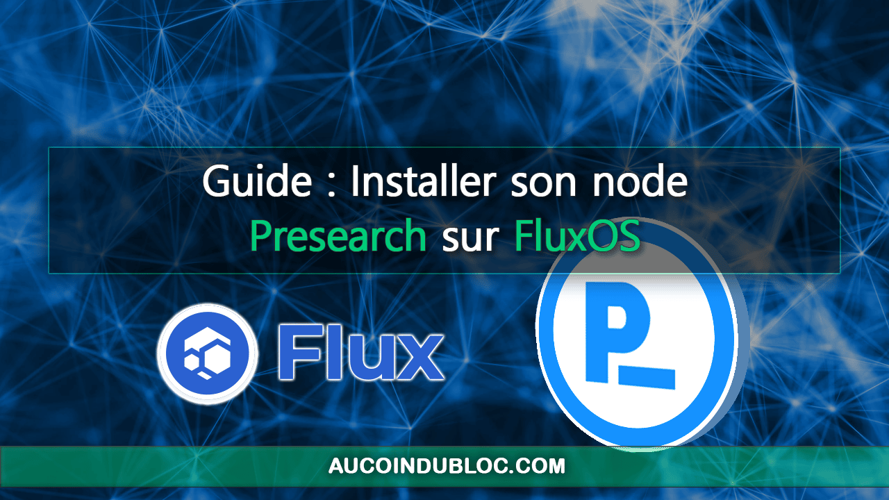 Guide Masternode Presearch FluxOS title=
