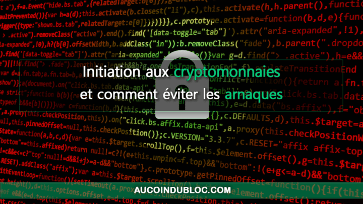 Initiation crypto éviter arnaques