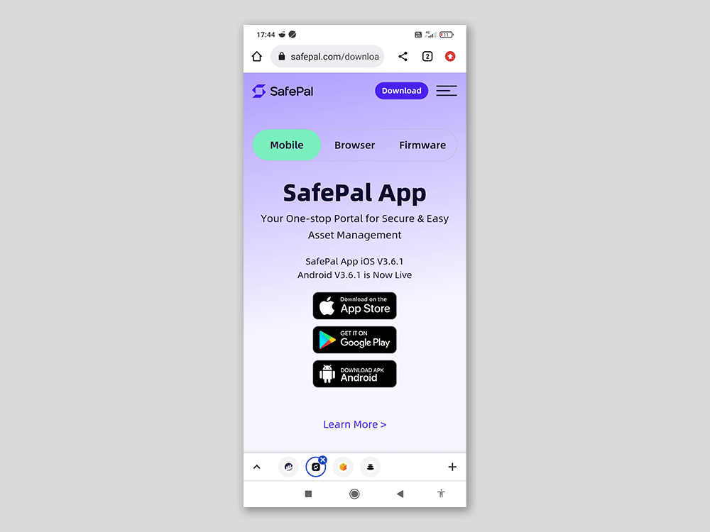 Téléchargement SafePal mobile