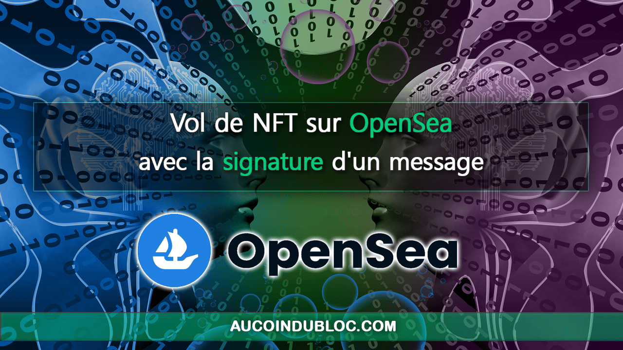 Vol NFT OpenSea message