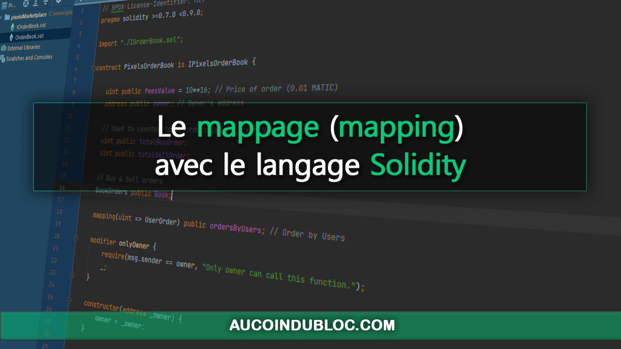 Mapping Solidity Développement