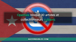 Opensea bloque artistes cubains
