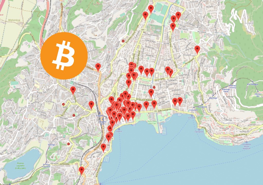 Carte Bitcoin Lugano Suisse