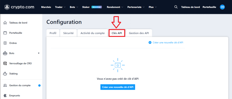 Comment créer sa clé API sur Crypto.com ? - Au Coin du Bloc