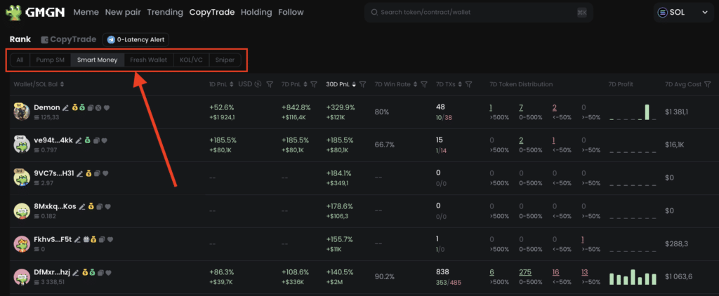 Suivre wallet